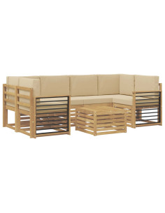 Set divani Legno di Acacia Massello 2