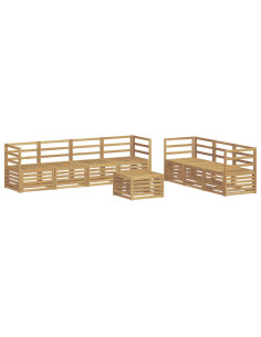 Set divani Legno di Acacia Massello 2
