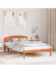 Struttura del letto Marrone cerato 120 x 190 cm Pino massello
