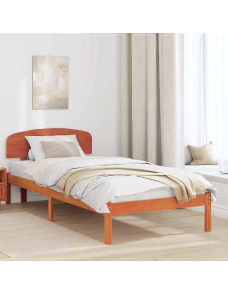 Struttura del letto Marrone cerato 100 x 200 cm Pino massello