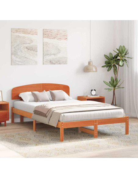 Struttura del letto Marrone cerato 120 x 190 cm Pino massello
