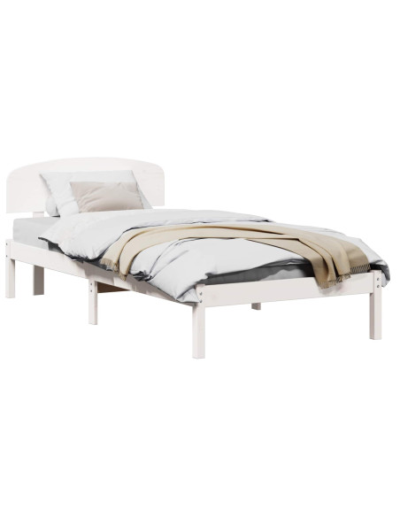 Struttura del letto Bianco 80 x 200 cm Pino massello