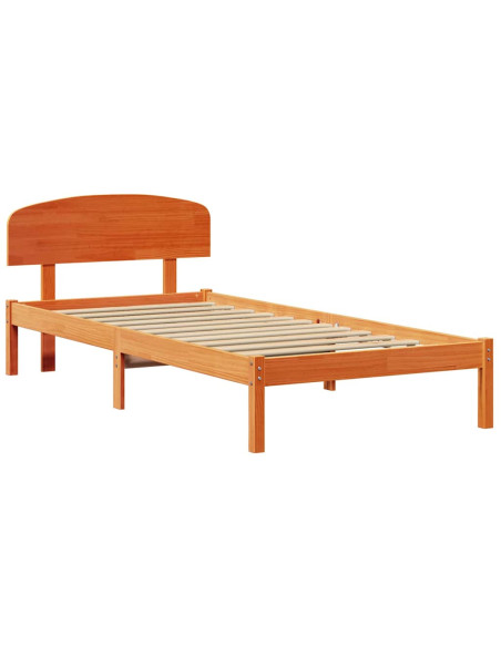 Struttura del letto Marrone cerato 80 x 200 cm Pino massello