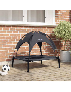 Letto per Cani Nero 76 x 62 x 70,5 cm Acciaio
