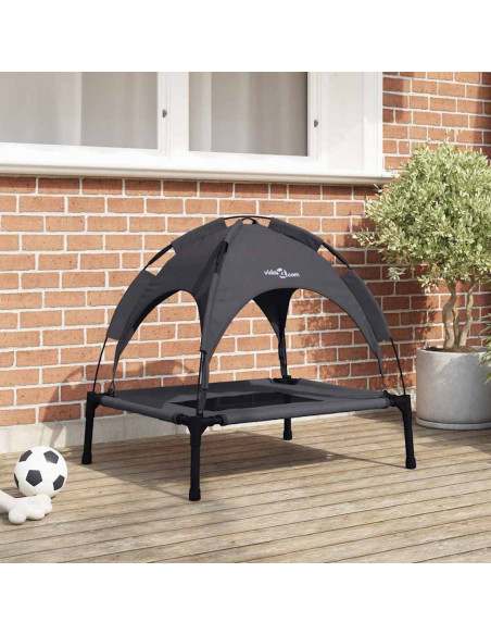 Letto per Cani Nero 76 x 62 x 70,5 cm Acciaio