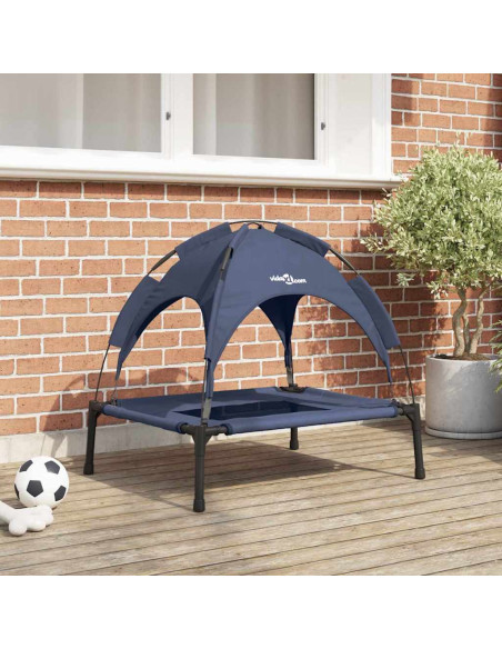Letto per Cani Blu navy 76 x 62 x 70,5 cm Acciaio