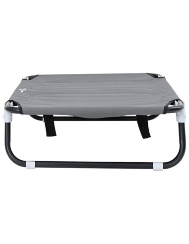 Letto per Cani Grigio chiaro 70 x 46 x 18 cm Acciaio