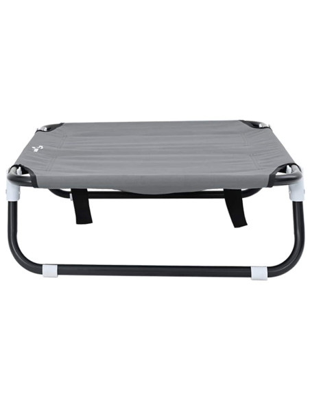 Letto per Cani Grigio chiaro 70 x 46 x 18 cm Acciaio