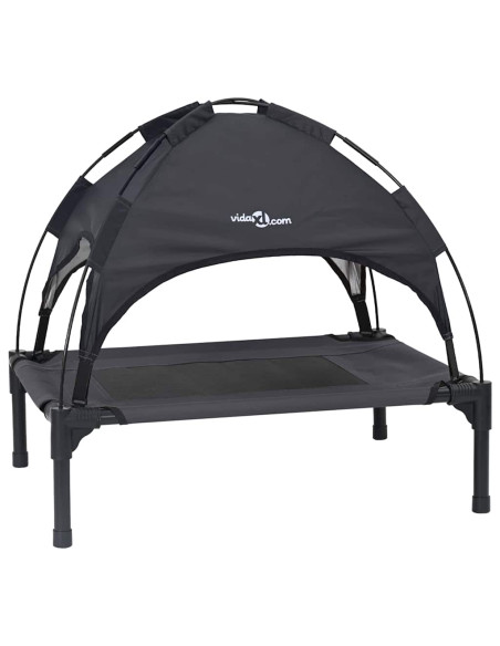 Letto per Cani Nero 76 x 62 x 70,5 cm Acciaio