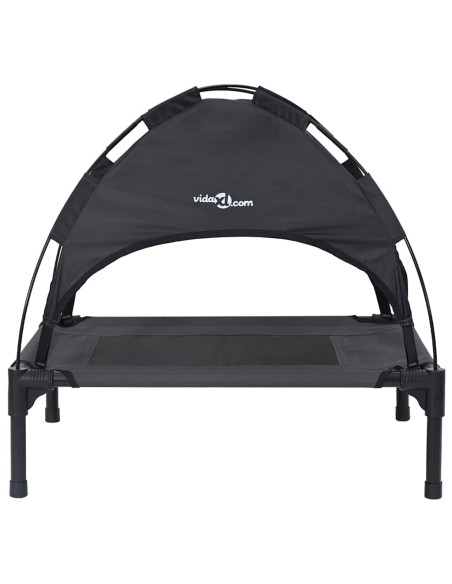 Letto per Cani Nero 76 x 62 x 70,5 cm Acciaio