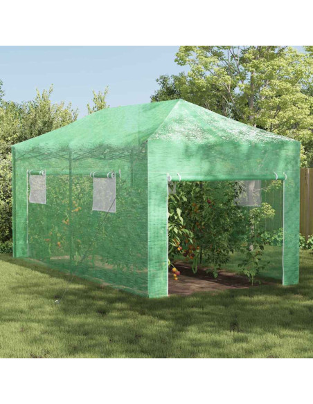 Serra con struttura pop-up Verde 290 x 580 x 315 cm Ferro
