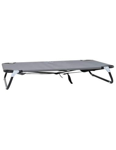 Letto per Cani Grigio chiaro 105 x 65 x 18 cm Acciaio