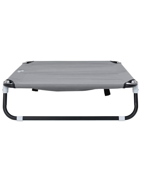 Letto per Cani Grigio chiaro 105 x 65 x 18 cm Acciaio