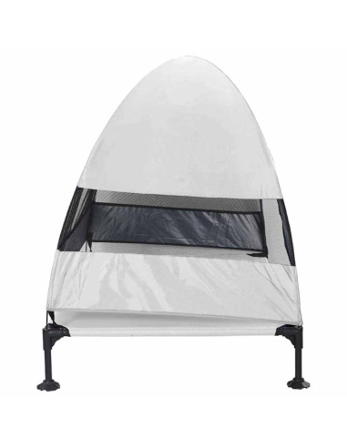 Letto per Cani Elevato Grigio Argento 127 x 81 x 108 cm