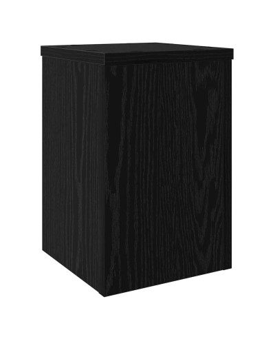 Supporto per piante 2 pcs Rovere Nero 20 x 20 x 30 cm