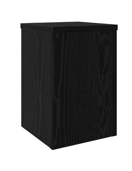 Supporto per piante 2 pcs Rovere Nero 20 x 20 x 30 cm