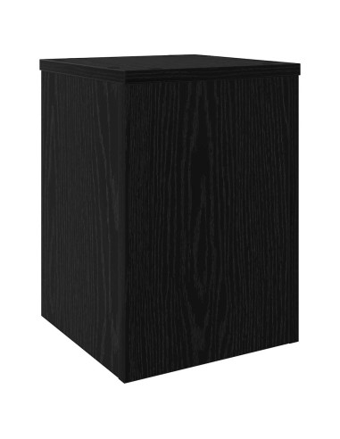 Supporto per piante 2 pcs Rovere Nero 25 x 25 x 35 cm