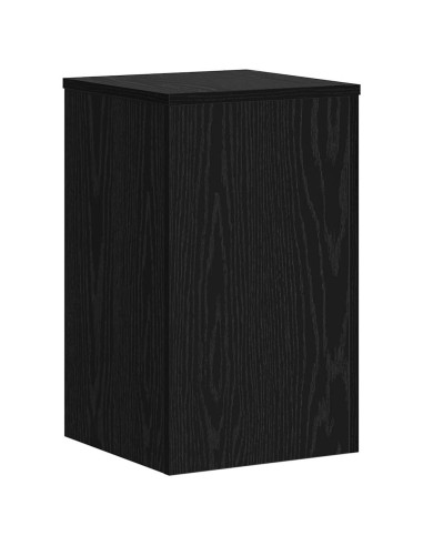 Supporto per piante 2 pcs Rovere Nero 30 x 30 x 50 cm