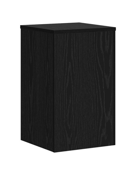 Supporto per piante 2 pcs Rovere Nero 30 x 30 x 50 cm