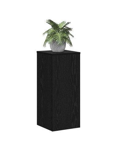 Supporto per piante 2 pcs Rovere Nero 30 x 30 x 70 cm