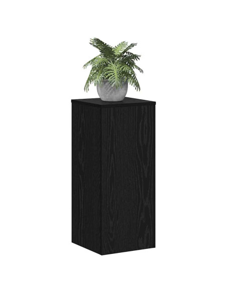 Supporto per piante 2 pcs Rovere Nero 30 x 30 x 70 cm