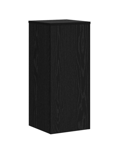 Supporto per piante 2 pcs Rovere Nero 30 x 30 x 70 cm