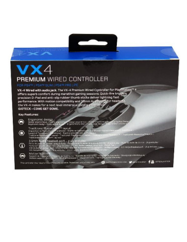 VX4 WIRED GAMEPAD PS4 PC TITANI0
