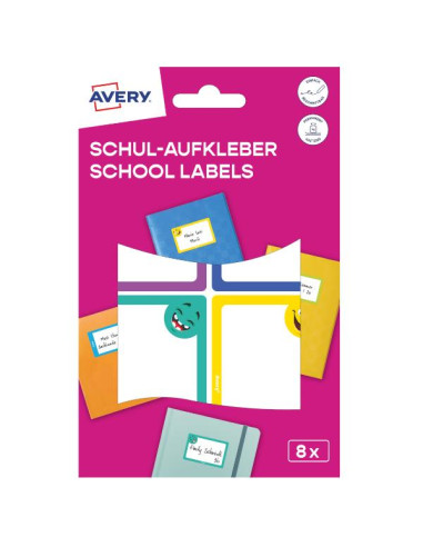 CF8 ETICHETTE LIBRI QUADERNI-SMILE