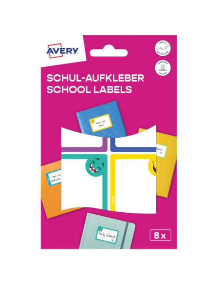 CF8 ETICHETTE LIBRI QUADERNI-SMILE