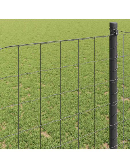Recinzione Euro Grigio 1.5 x 10 m Ferro rivestito in PVC