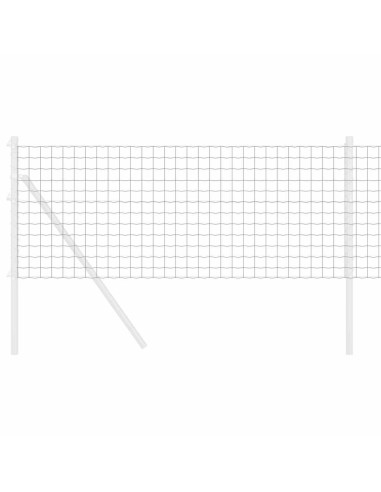 Recinzione Euro Grigio 0,8 x 25 m Ferro rivestito in PVC