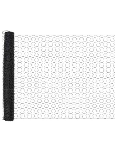 Recinzione Esagonale Grigio 1,4 x 25 m PVC