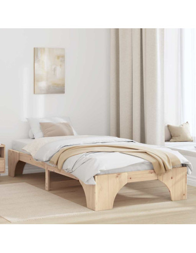 Struttura del letto Naturale 100 x 200 cm Pino massello