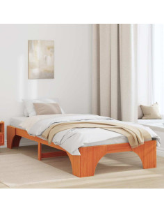Struttura del letto Marrone cerato 90 x 190 cm Pino massello