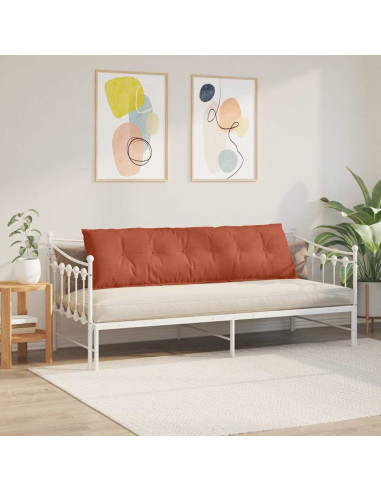 Cuscino per Schiena Rosso Arancio 180 x 50 cm Tessuto in Cords