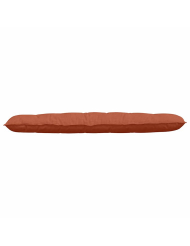 Cuscino per Schiena Rosso Arancio 180 x 50 cm Tessuto in Cords