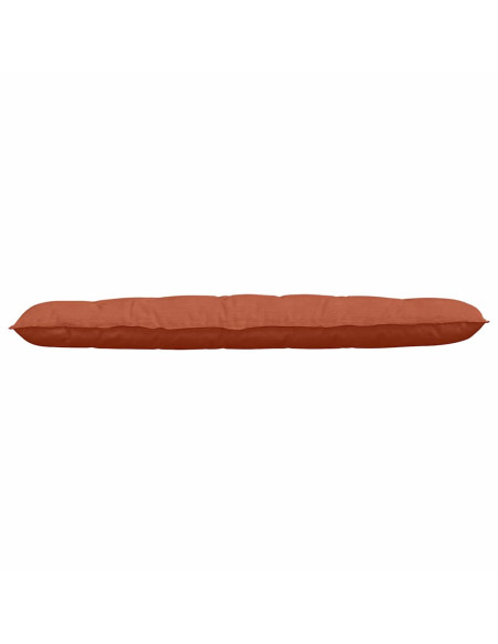 Cuscino per Schiena Rosso Arancio 180 x 50 cm Tessuto in Cords