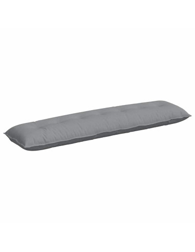 Cuscino per Schiena Grigio chiaro 200 x 19 x 50 cm Tessuto