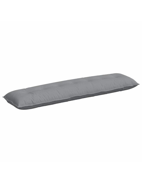Cuscino per Schiena Grigio chiaro 200 x 19 x 50 cm Tessuto