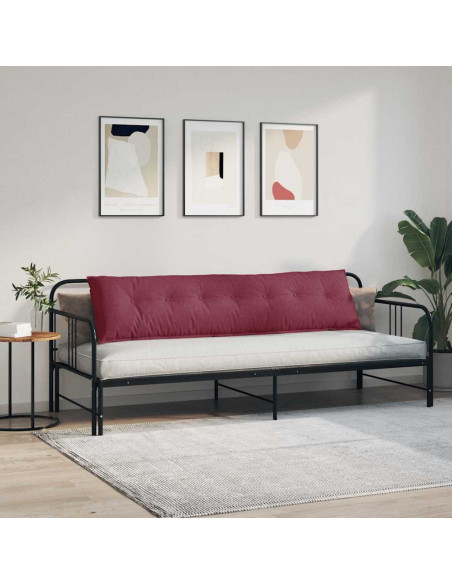 Cuscino per Schiena Rosso Vino 200 x 19 x 50 cm Tessuto