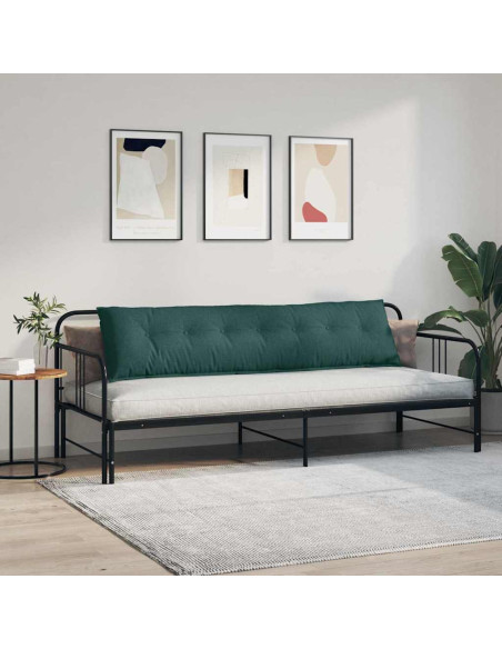 Cuscino per Schiena Verde Scuro 200 x 19 x 50 cm Tessuto