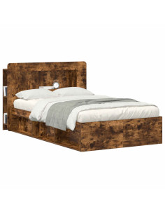 Testata del letto Rovere Fumo Legno ingegnerizzato 2