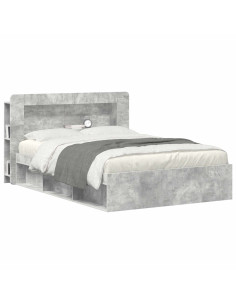 Testata del letto Grigio Cemento Legno ingegnerizzato 2
