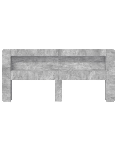 Testata del letto Grigio Cemento Legno ingegnerizzato