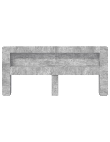 Testata del letto Grigio Cemento Legno ingegnerizzato