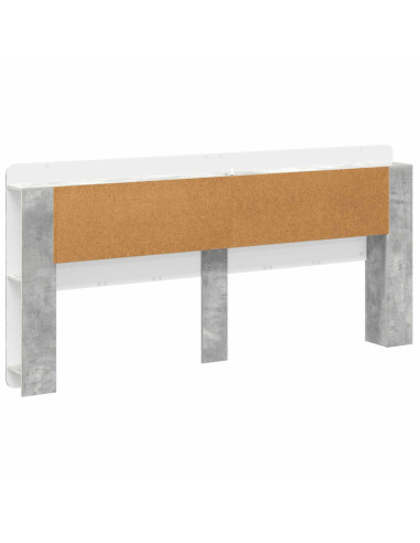 Testata del letto Grigio Cemento Legno ingegnerizzato