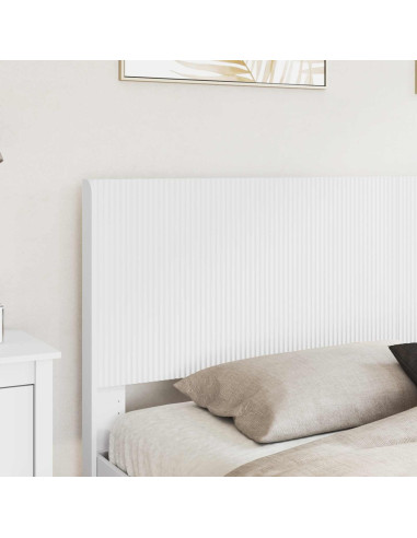 Struttura del letto con stoccaggio e testata Bianco