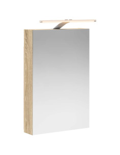 Mobiletto per specchio da bagno con lo scaffale Rovere Sonoma 2