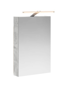 Mobiletto per specchio da bagno con lo scaffale Grigio cemento 2