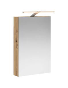Mobiletto per specchio da bagno con porta Rovere Artigianale 2